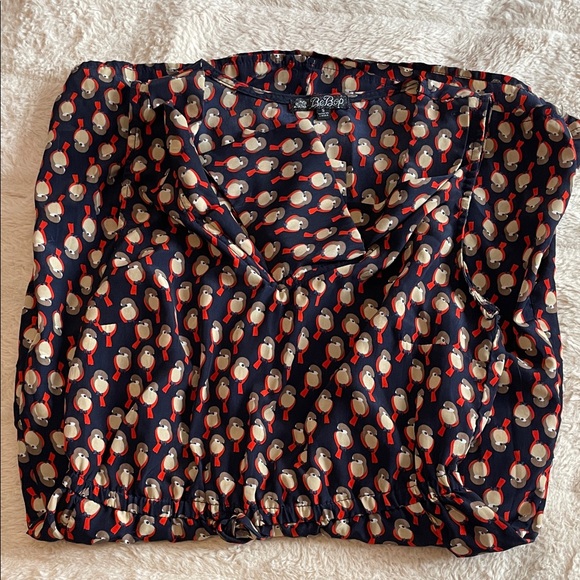 BeBop Blue Bird Pattern Mini Sleeveless Dress - Picture 5 of 5